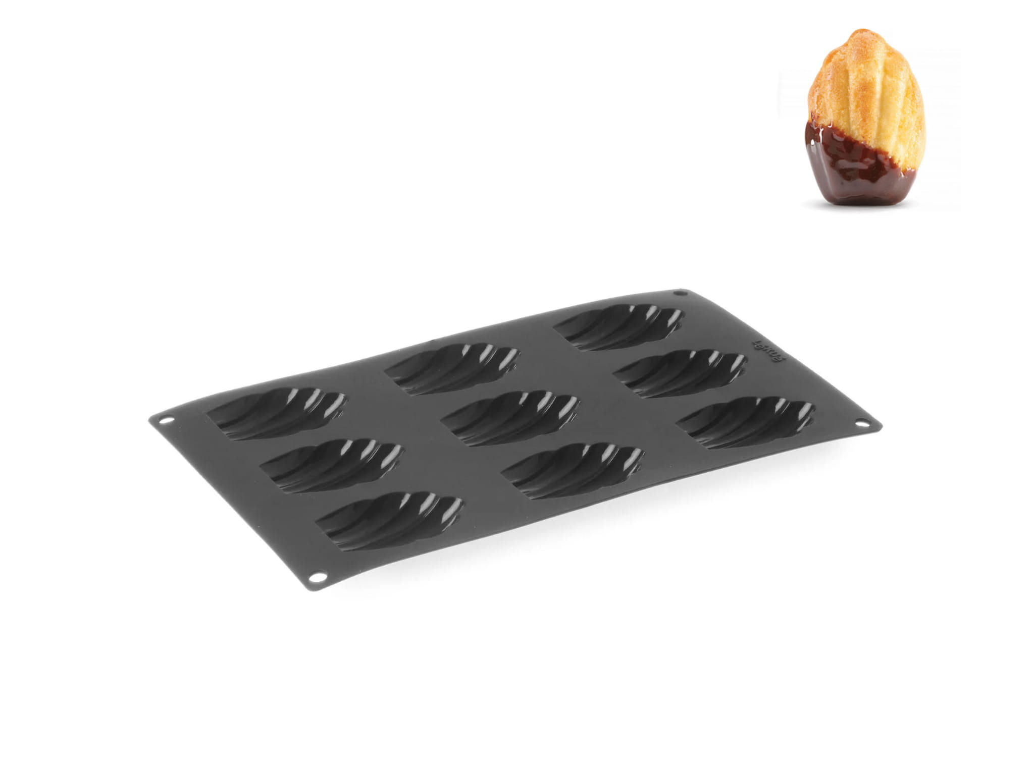 Forma silikonowa na 9 magdalenek, madeleines