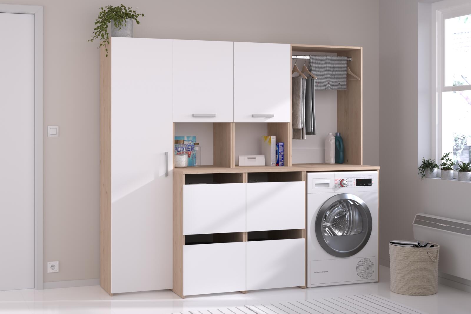 Meble łazienkowe w zestawie Laundry twin II