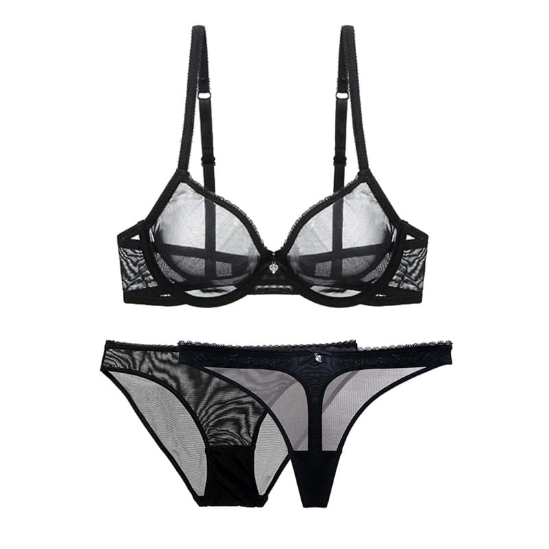 Ultra cienka bielizna damska Majtki+stringi 00