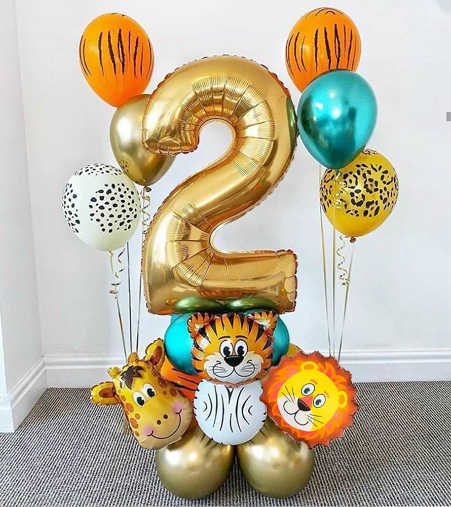 18 częściowy zestaw urodzinowy Zwierzęta