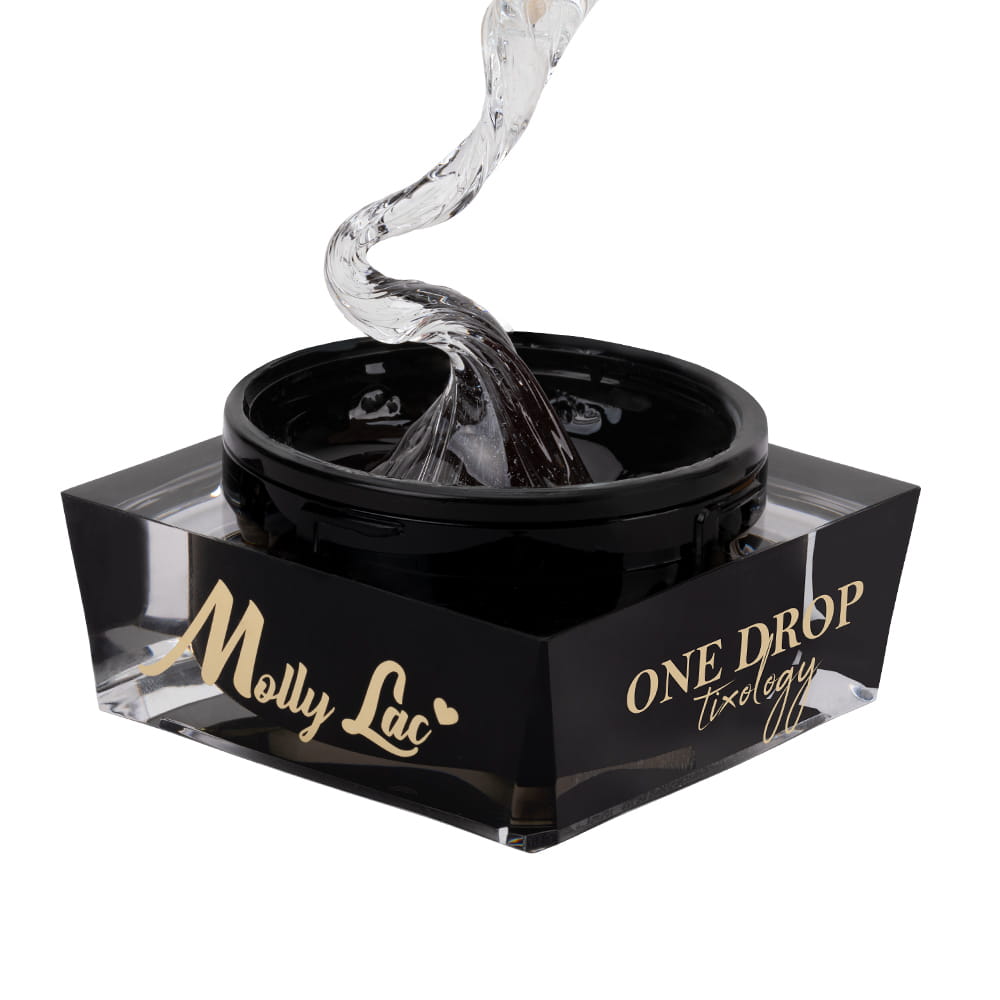 Żel budujący z tiksotropią MollyLac One Drop Tixology Ice Glass 5 g