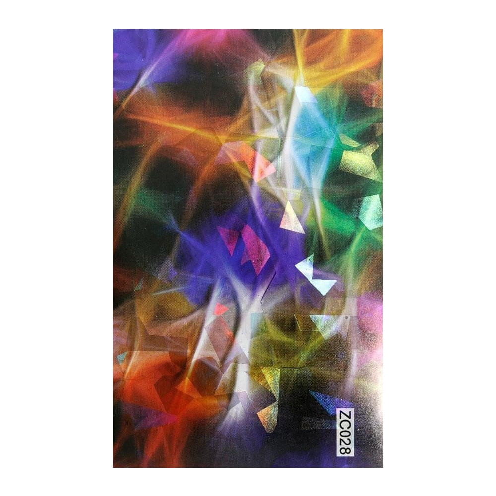 Naklejka do paznokci samoprzylepna Laser effect arkusz 8cm x 5cm Nr 241