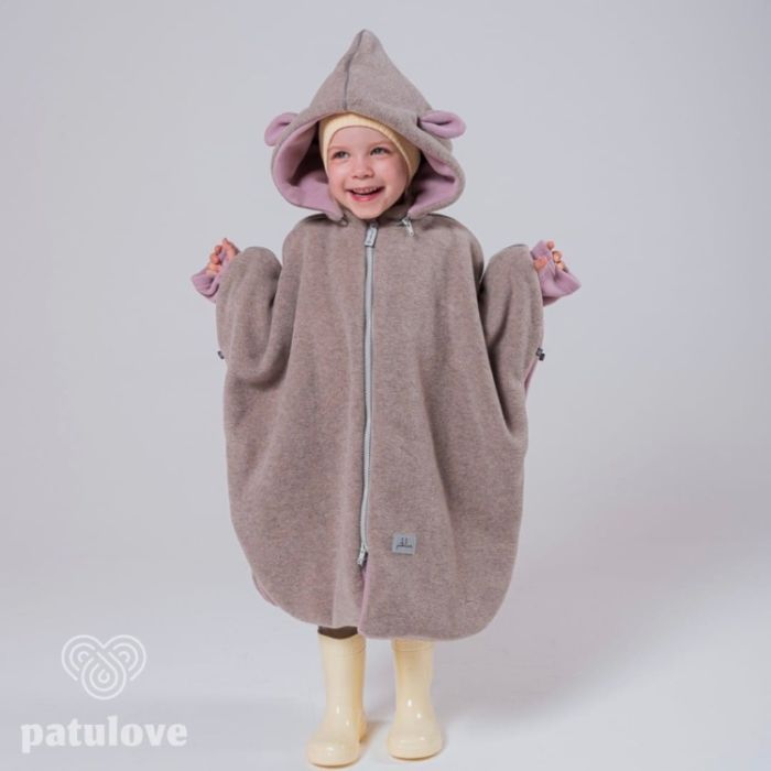 Patulove Premium Ponczo do fotelików samochodowych -Lamb Powder Pink-roz. M