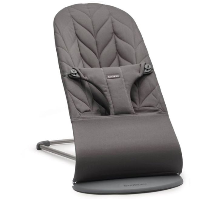 BabyBjorn Leżaczek Bliss Woven-Petal Quilt Antracyt