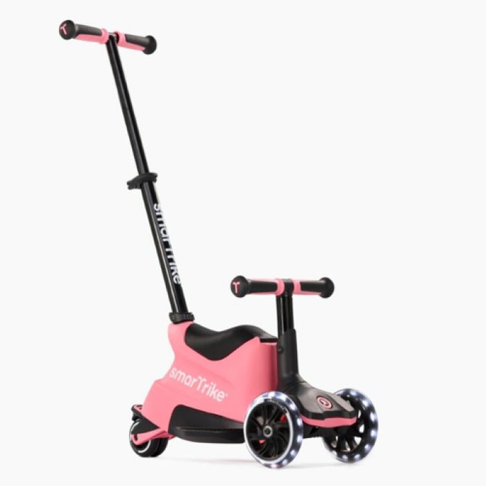 smarTrike Hulajnoga 4w1 Xtend Scooter + Ride-on-Salmon Pink