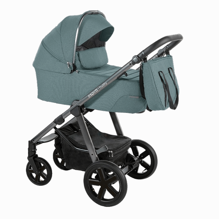 Espiro Husky uniwersalny wózek głęboko-spacerowy 2 w 1-205 Turquoise