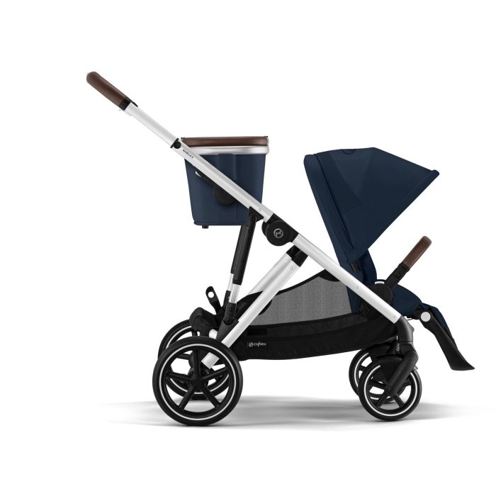 Cybex Gazelle S - wózek spacerowy z dodatkowym koszem ma zakupy-Ocean Blue (Silver Frame)