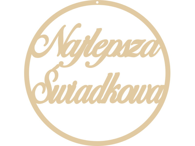 Obręcz koło do łapacza snów, makramy najlepsza świadkowa 20cm