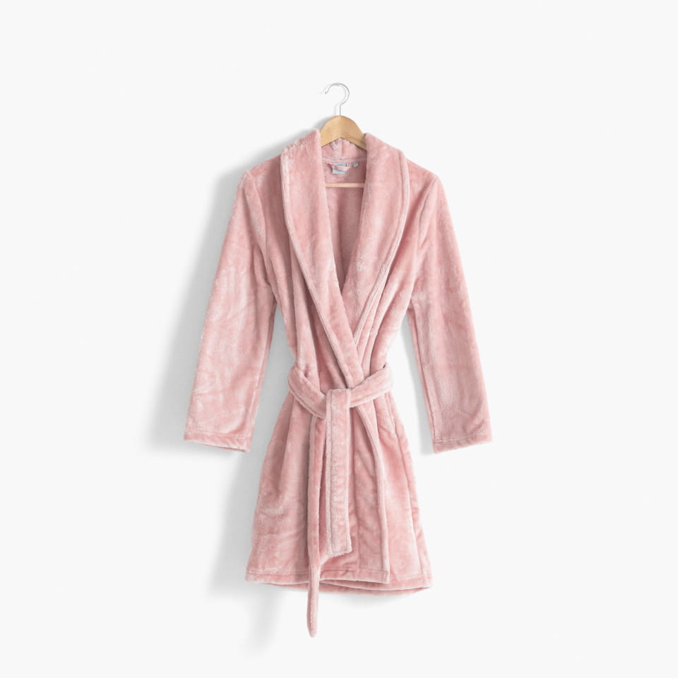 szlafrok damski ELENA microfibre nude