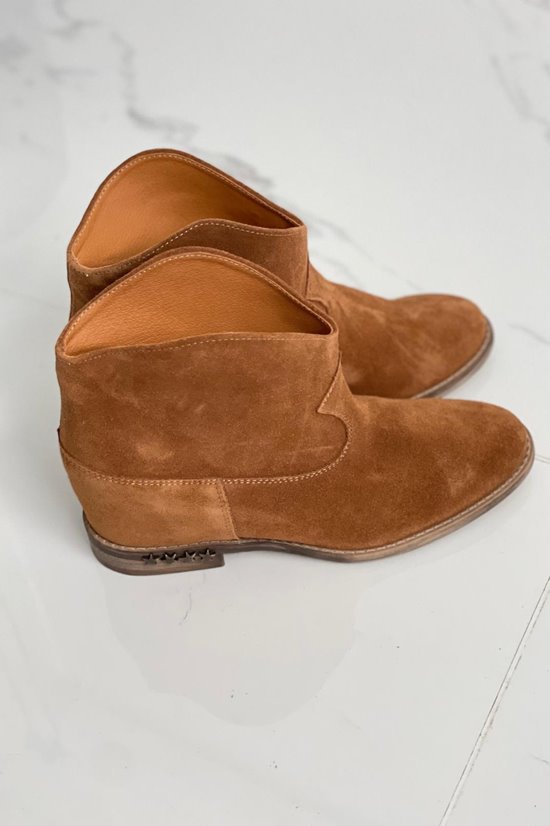 Botki damskie 143/42 Koniak