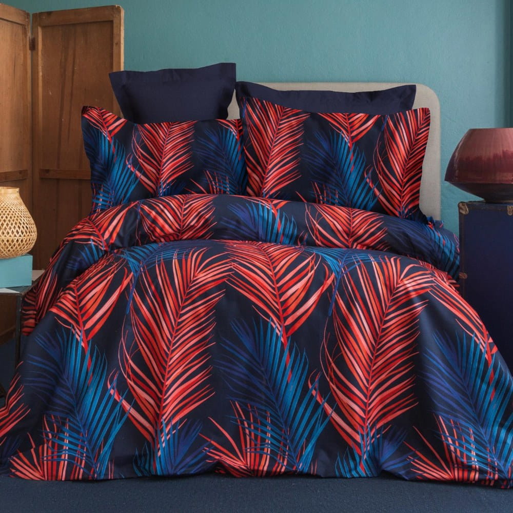 Komplet pościeli 160x200 liście palmy 100% bawełna