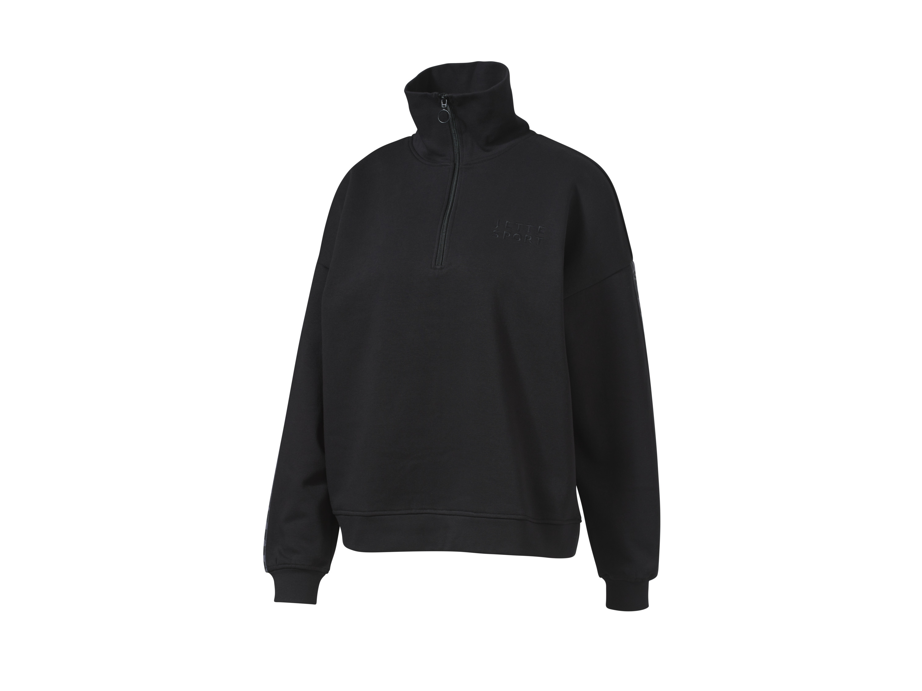 Crivit by Jette Sport Bluza dresowa damska z recyklingu Czarny, S 36-38