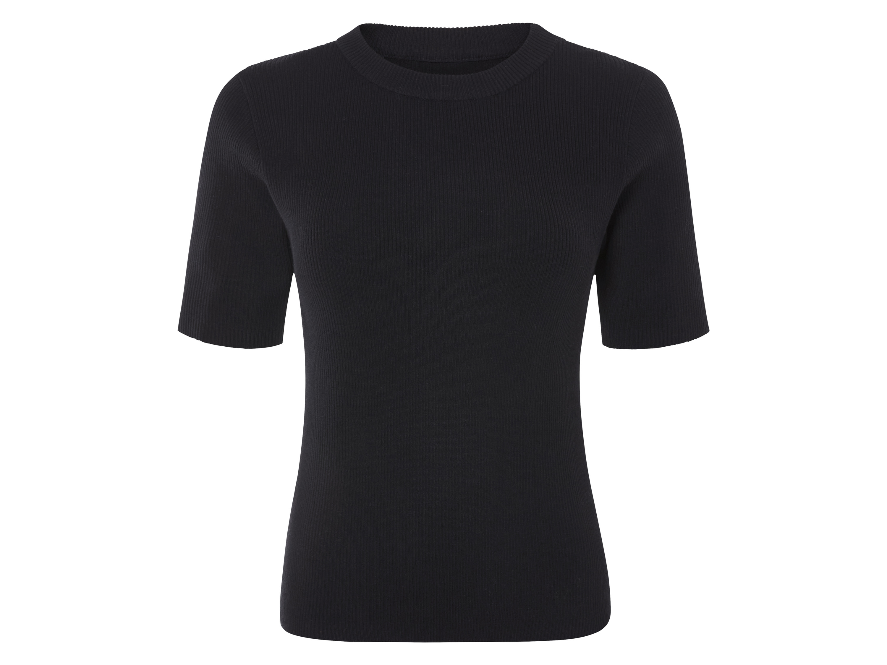 esmara T-shirt damski z bawełną Czarny, M 40/42
