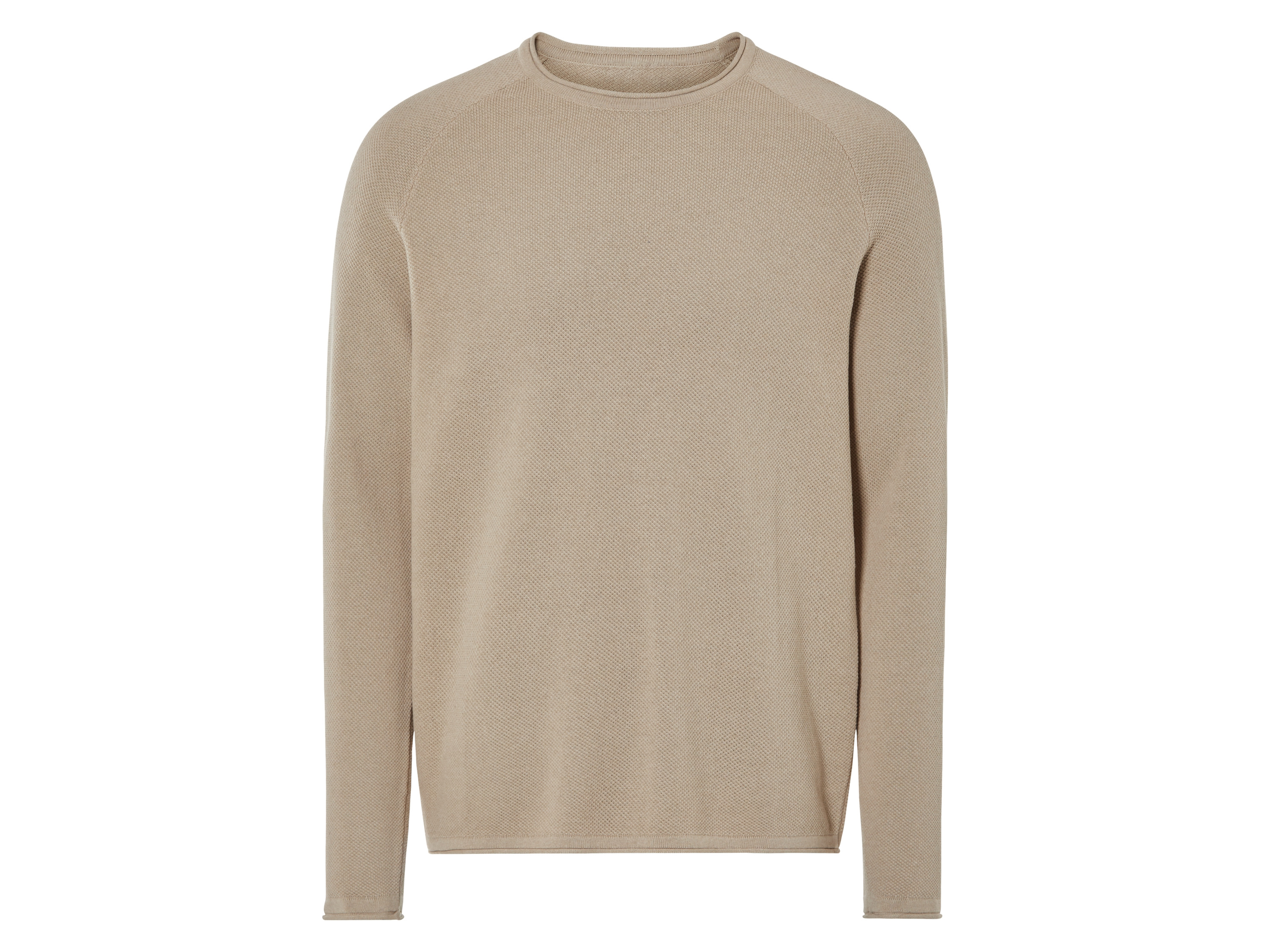 Livergy Sweter męski z delikatnej dzianiny Beżowy, XL 56/58
