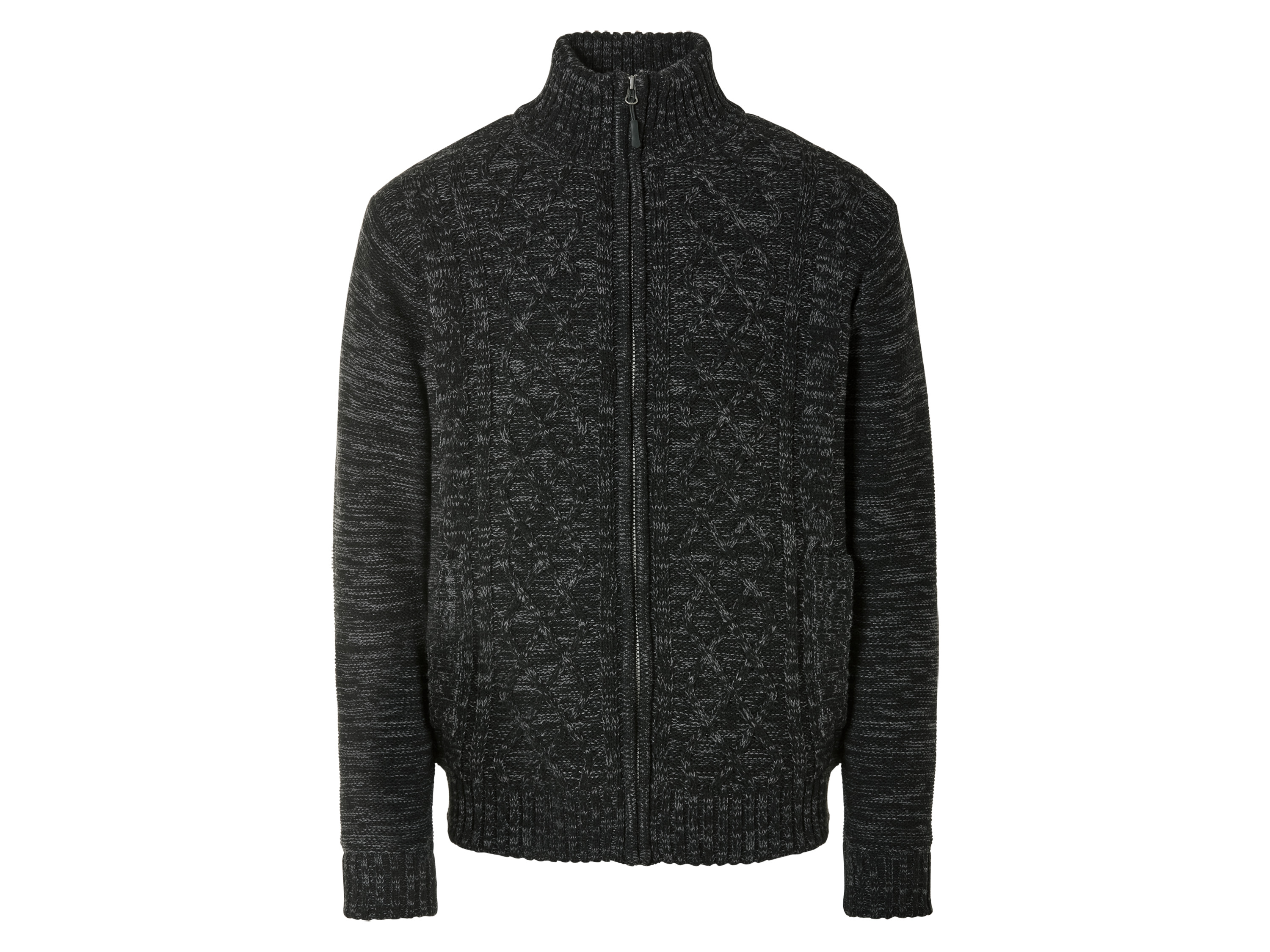 Livergy Sweter męski z grubej dzianiny M 48/50, Ciemnoszary