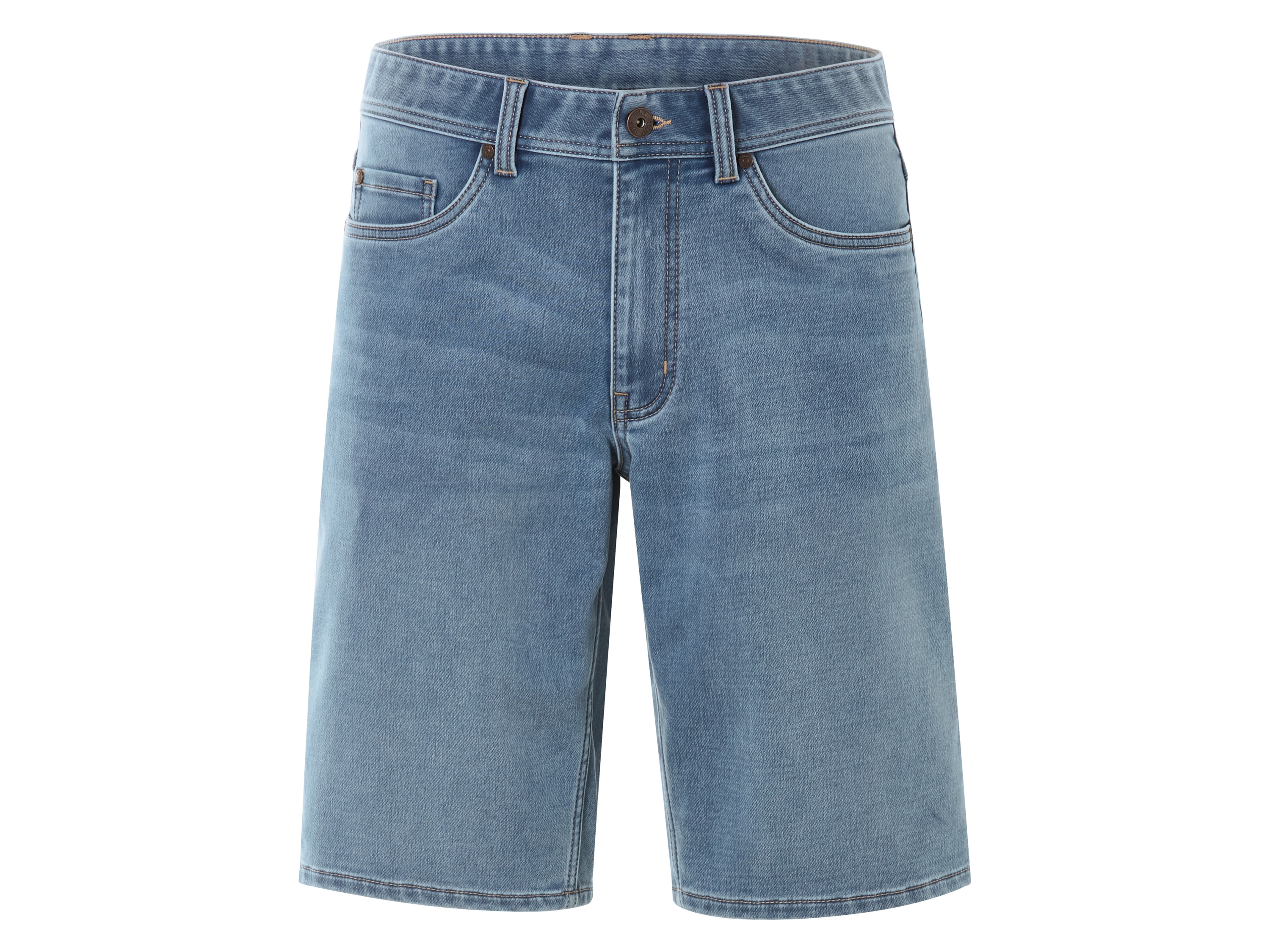 Livergy Bermudy jeansowe dresowe męskie Niebieski, 48