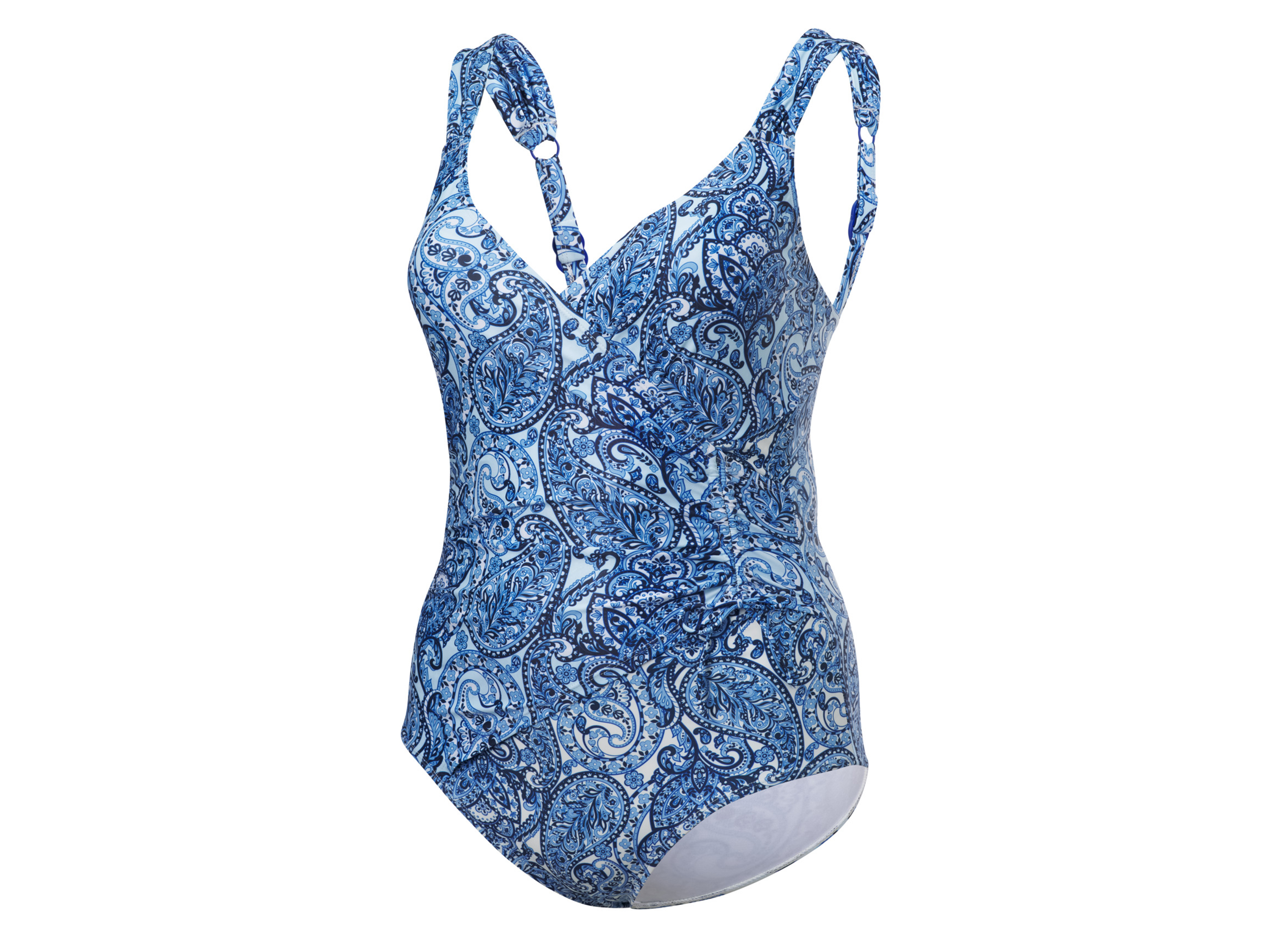 Crivit Strój kapielowy lub Bikini damskie Niebieski/ biały, 48