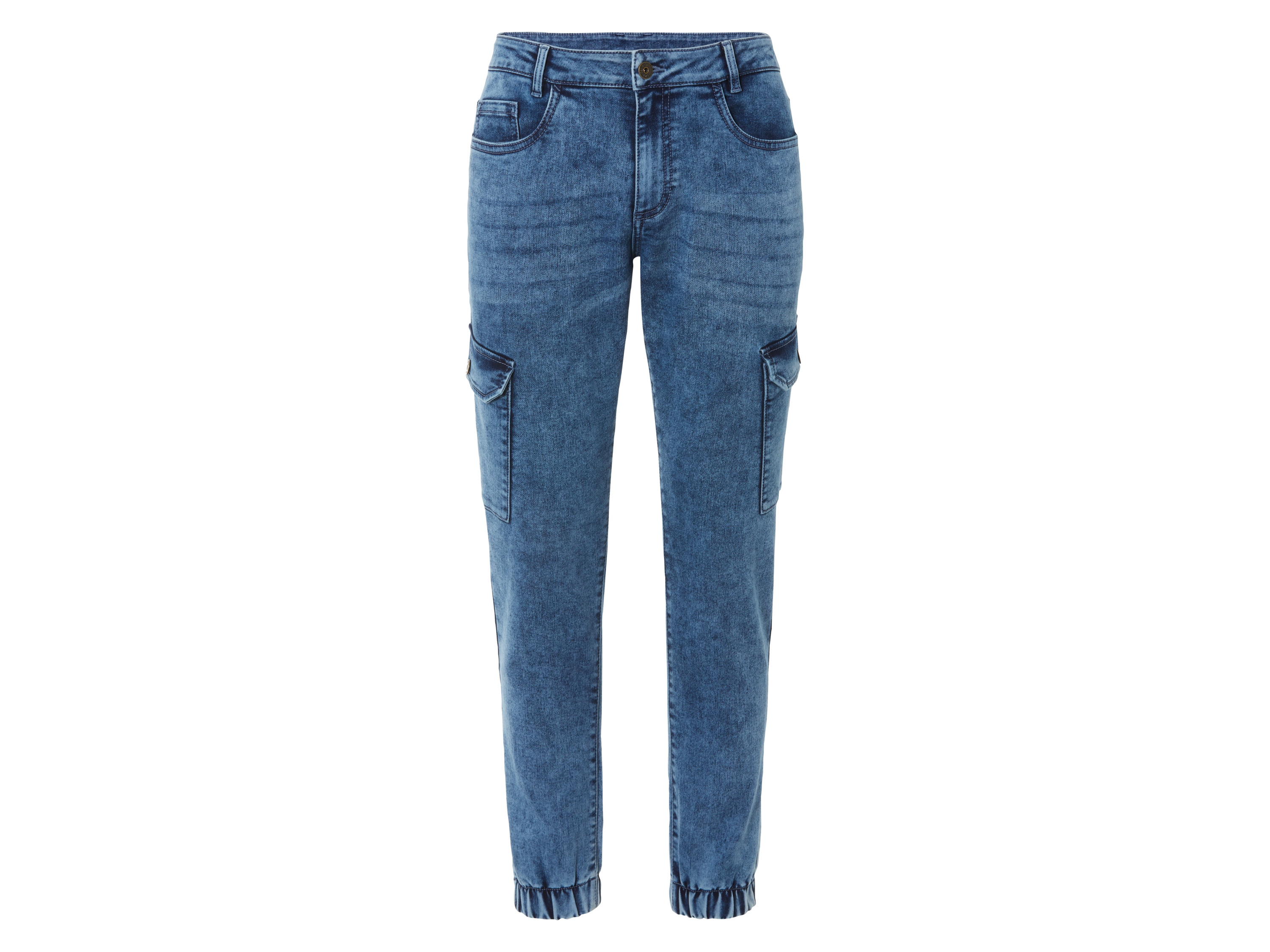 Livergy Joggery jeansowe męskie, Comfort Fit Niebieski, 46