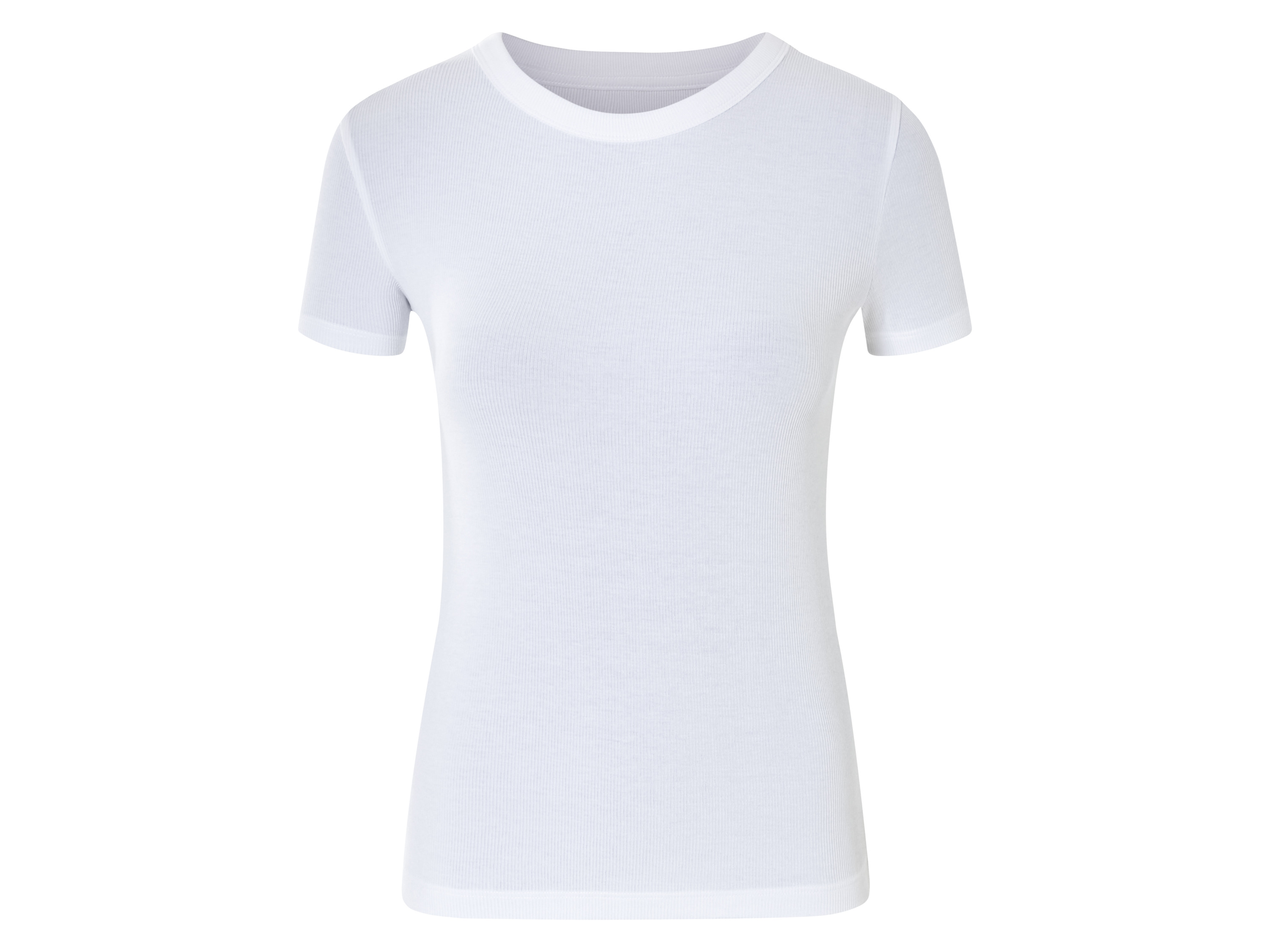 esmara T-shirt damski z dzianiny XS 32/34, Biały