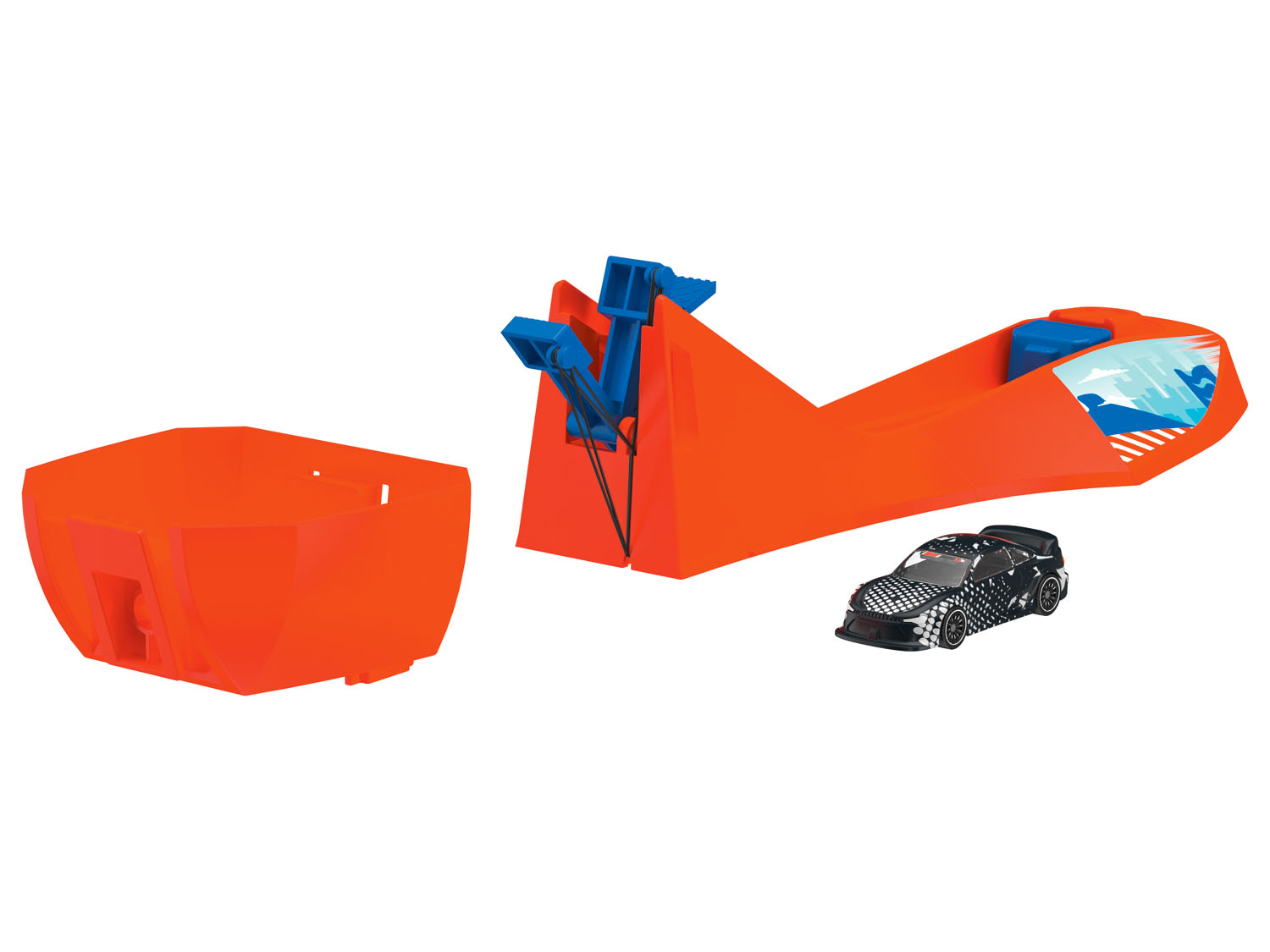 Playtive Tory samochodowe, 1 zestaw Katapulta