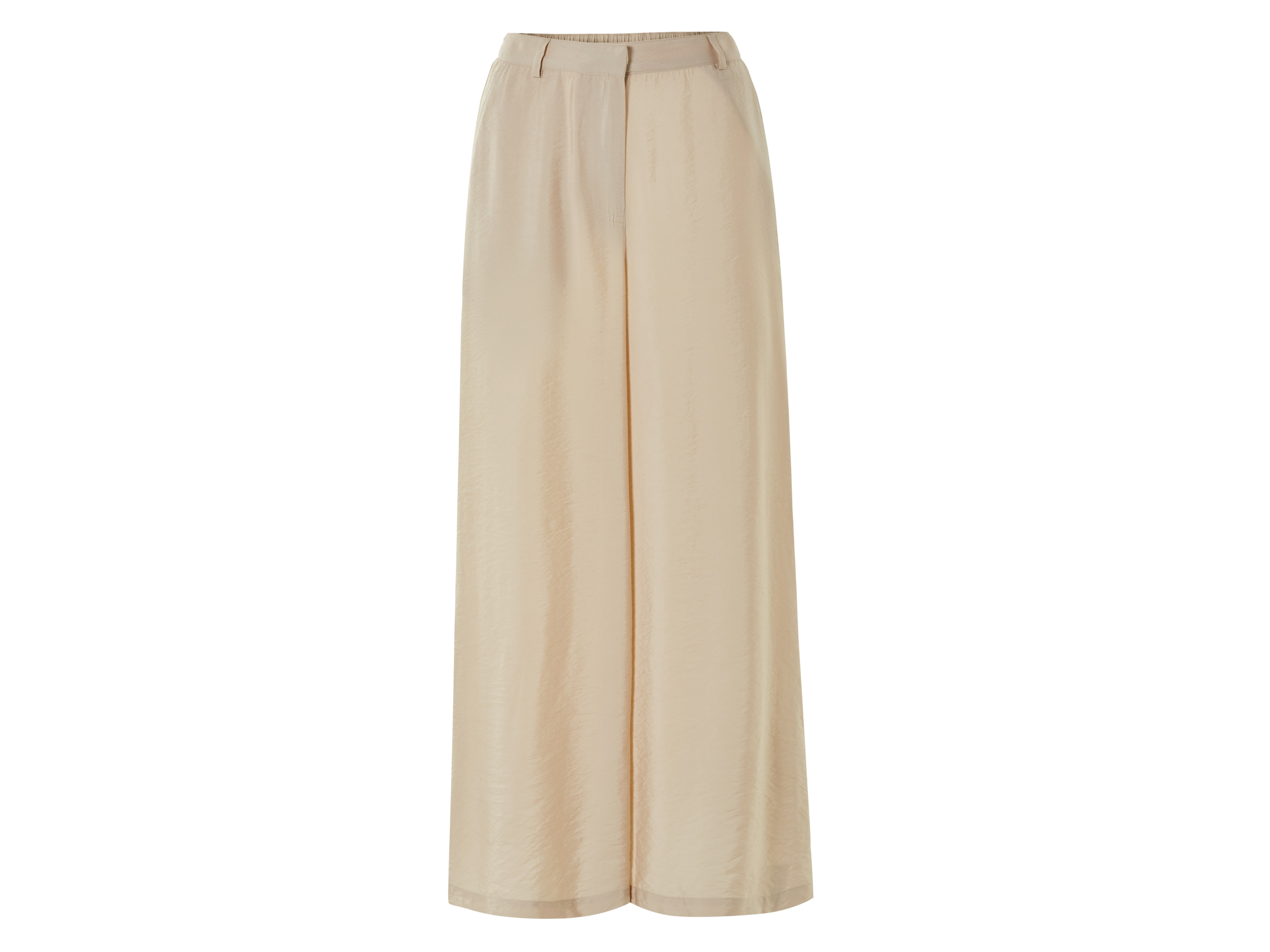 esmara Spodnie damskie wide leg Beżowy, 34