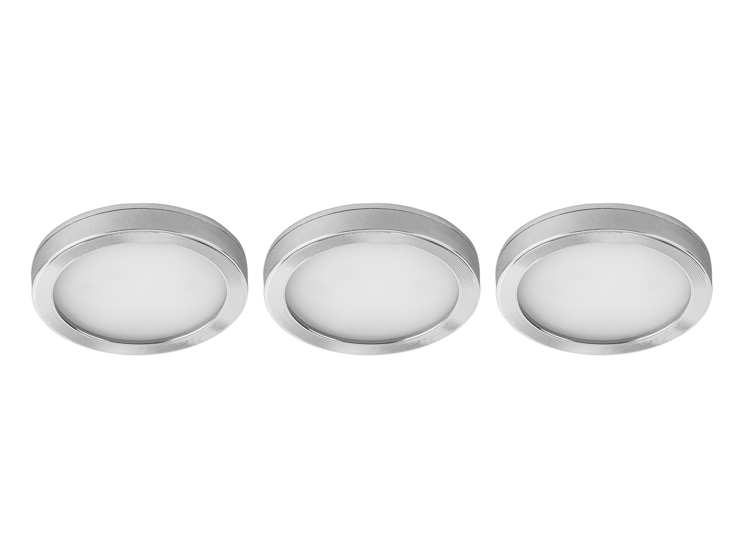 Livarno home Oprawa podszafkowa LED 4,5 W, 1 lub 3 szt. Zestaw 3 sztuk, okrągły