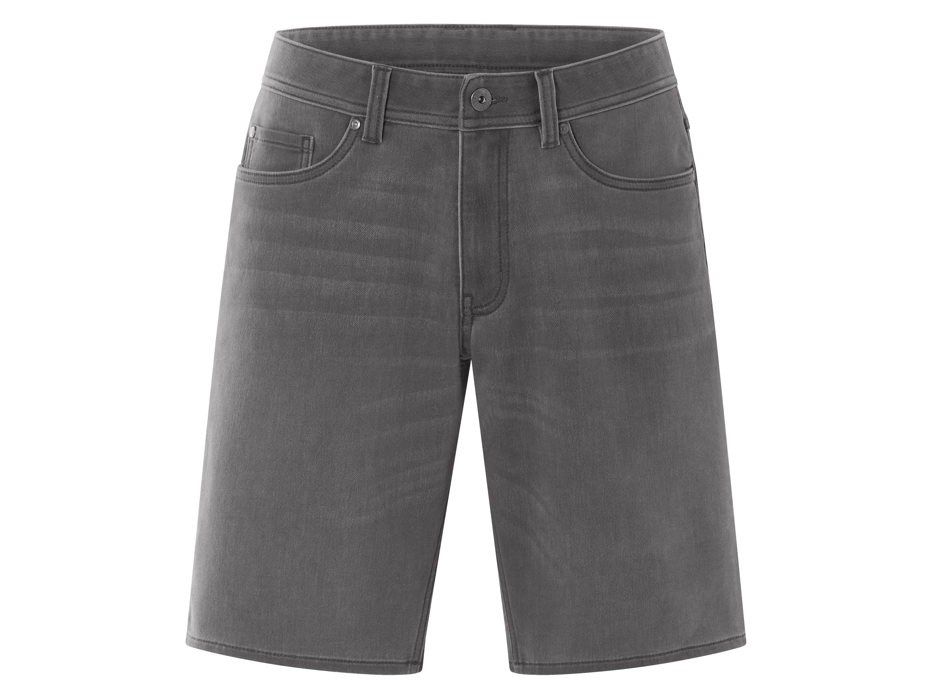 Livergy Bermudy jeansowe dresowe męskie Szary, 56