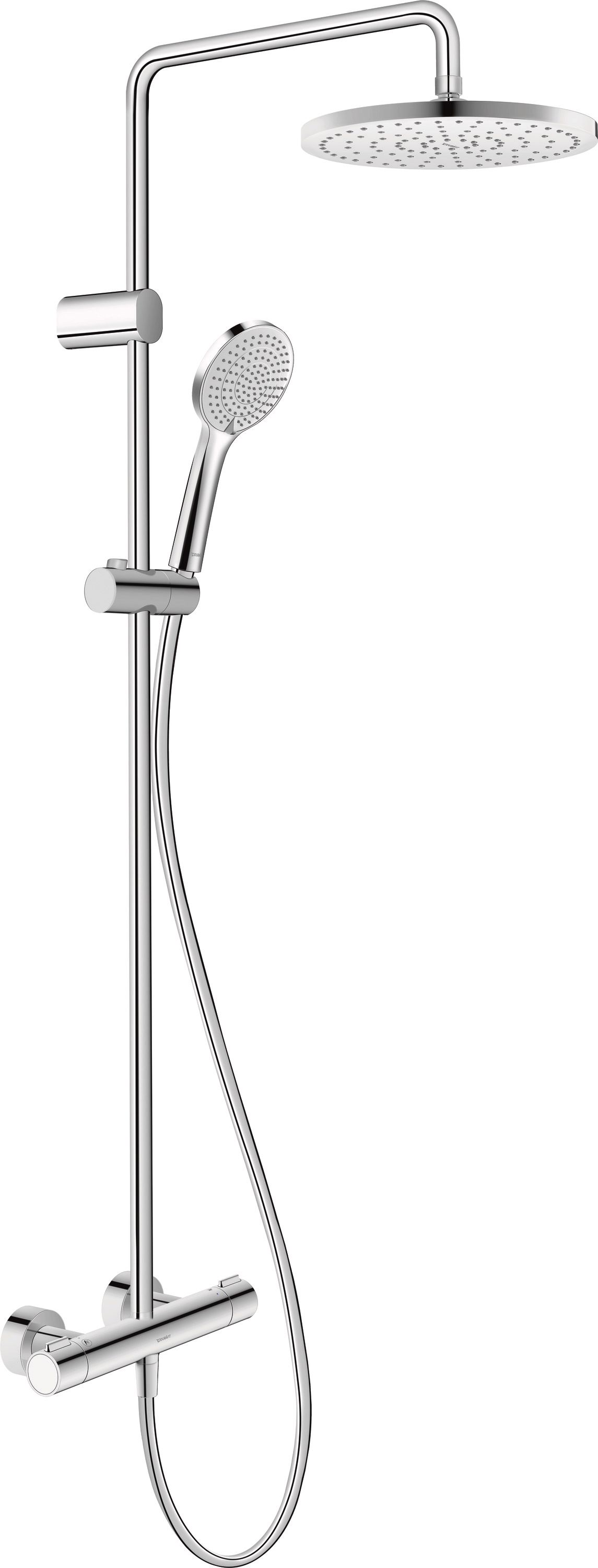 Darmowa Dostawa - Zestaw prysznicowy ścienny chrom Duravit Shower Systems TH4282008010