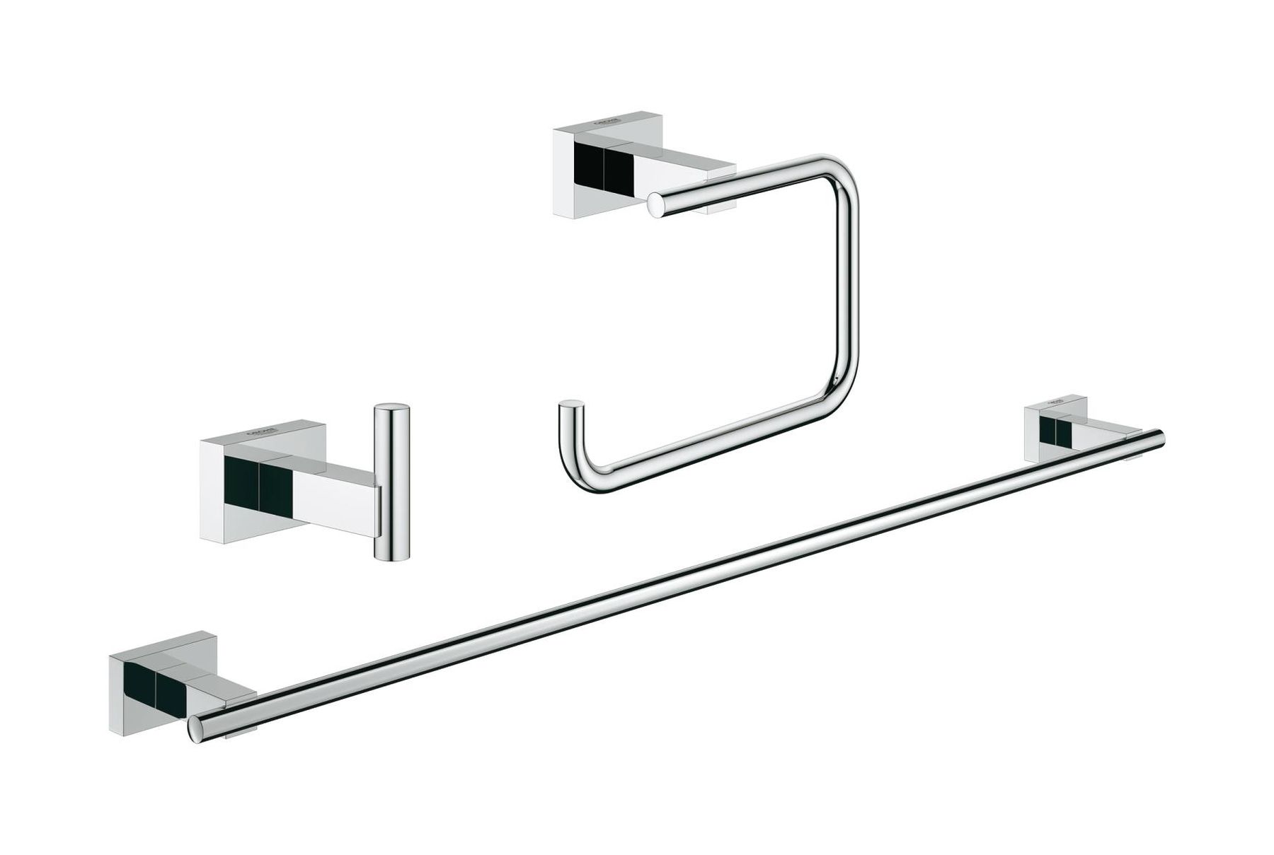 Darmowa Dostawa - Zestaw akcesoriów 3w1 starlight chrome Grohe Essentials 40777001