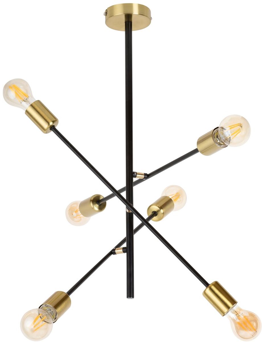 Darmowa Dostawa - Lampa podsufitowa 6x15 W czarny Rabalux Lanny 2104