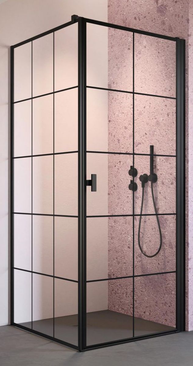 Darmowa Dostawa - Ścianka prysznicowa 90 cm Radaway Nes Black 100390905455