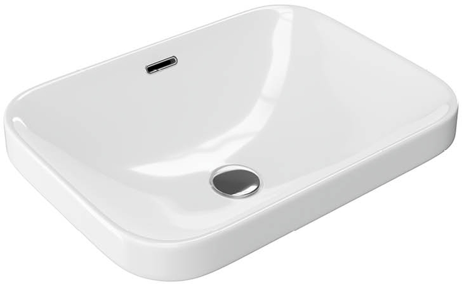 Darmowa Dostawa - Umywalka 57x39 cm prostokątna wpuszczana biała Excellent Hasko CEAC3718570WH