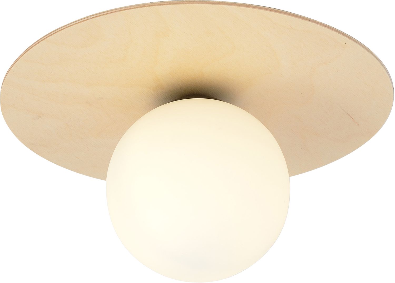 Darmowa Dostawa - Lampa podsufitowa 1x10 W drewno-opal Emibig Kenzo 11421B
