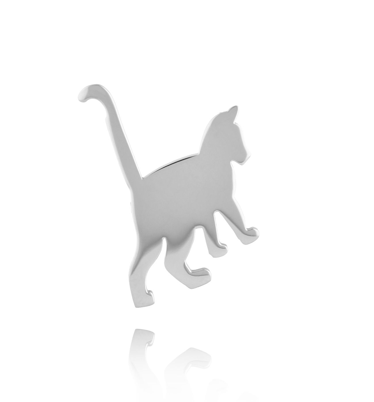 Broszka srebrna z kotkiem Minou BRSA0003 - By Dziubeka