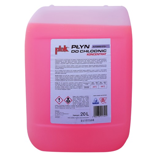 PLAK AUTORAD G12+ KONCENTRAT DO CHŁODNIC 20L - Petrostar
