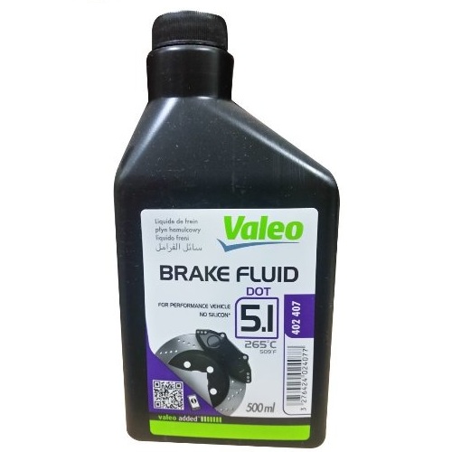 VALEO DOT 5.1 PŁYN HAMULCOWY 402407 500ML - Petrostar
