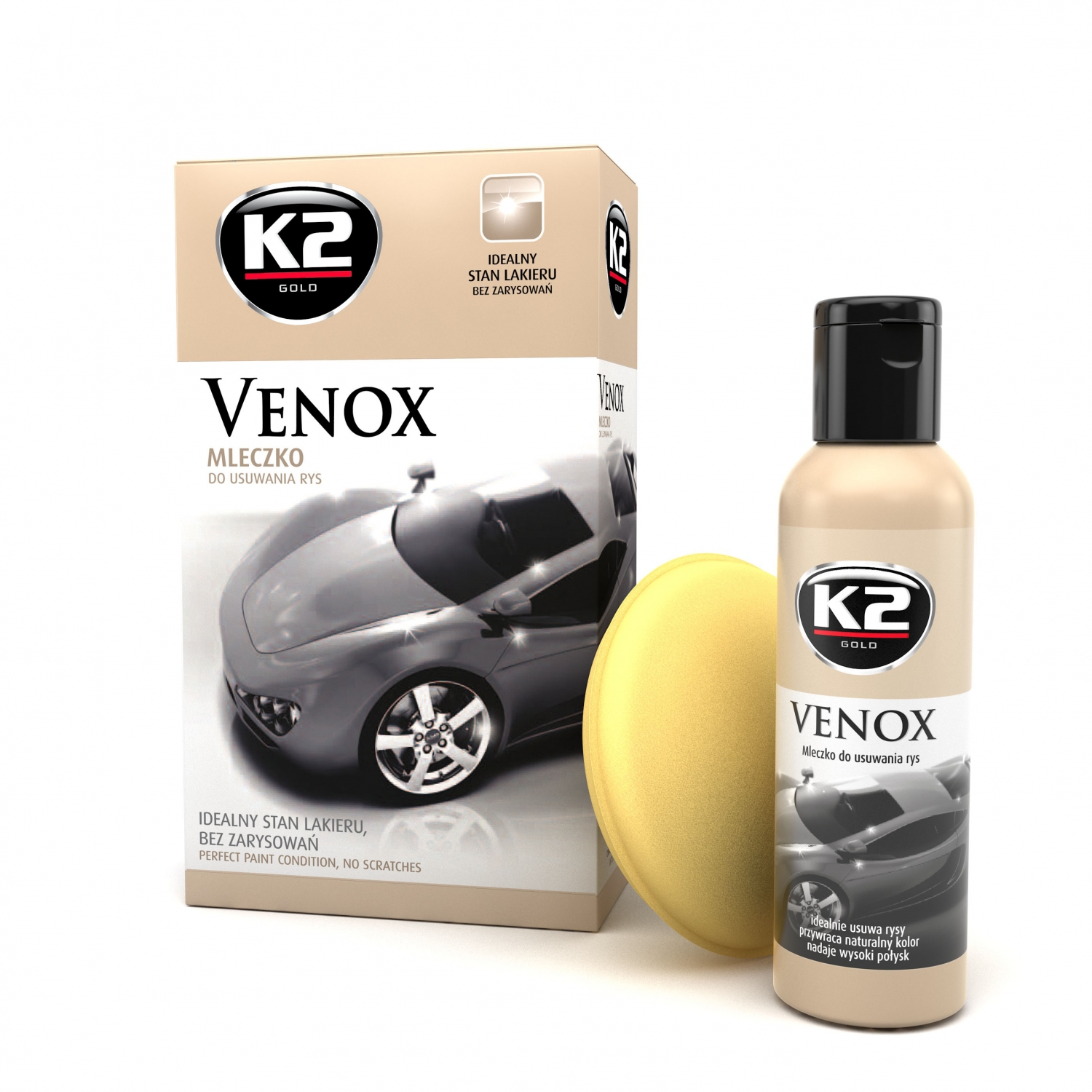 K2 VENOX MLECZKO DO USUWANIA RYS 180G + APLIKATOR - Petrostar