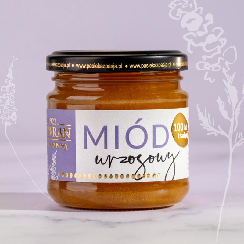 Miód wrzosowy 260g - Pasieka z Pasją Hawran