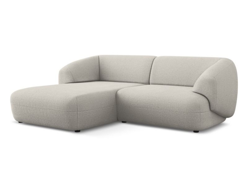Narożnik lewostronny Makamii Moana z tkaniny bouclé 230x98 cm beżowy 1 szt.