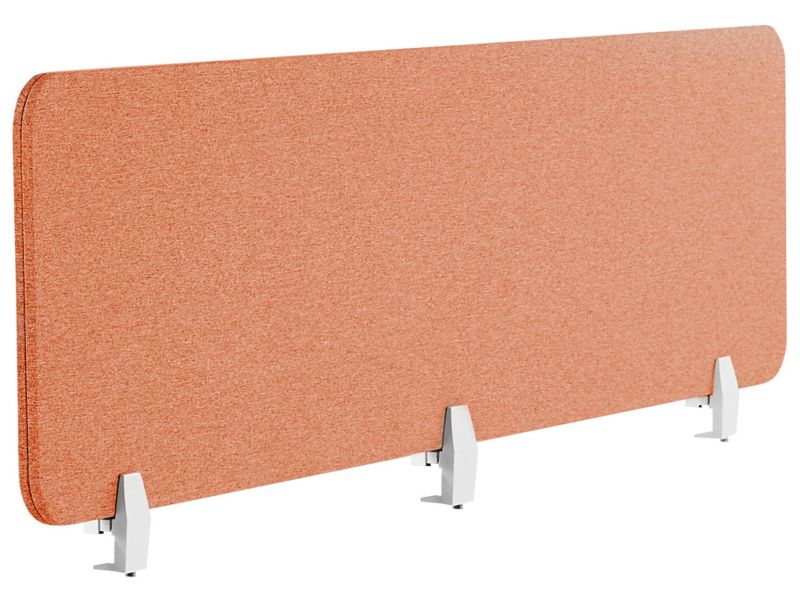 Przegroda biurkowa Jasnoczerwony Wally 180 x 40 cm 1 szt.