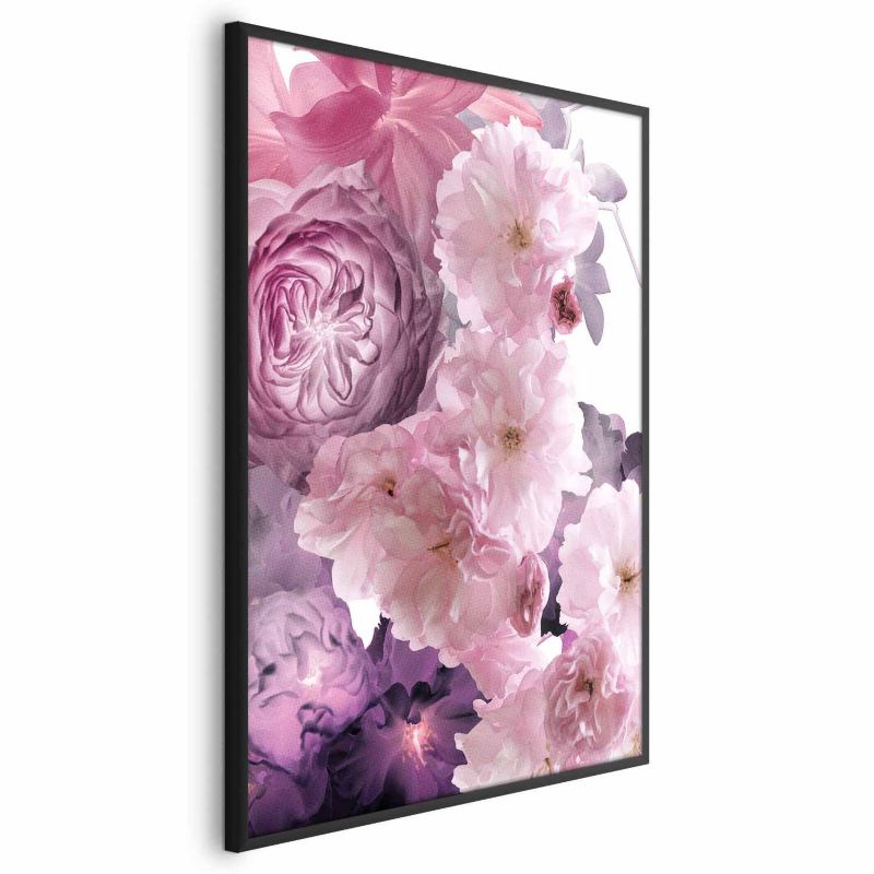 Plakat Artgeist Wachlarz kwiatów 21x30 cm z ramą czarną 1 szt