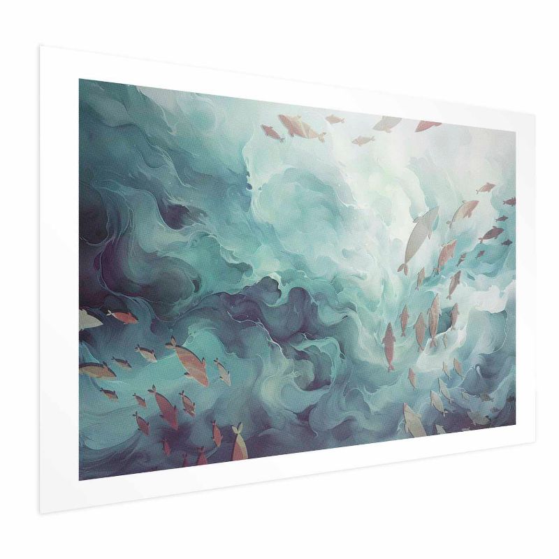 Plakat Artgeist Ryby w oceanie 90x60 cm bez ramy 1 szt