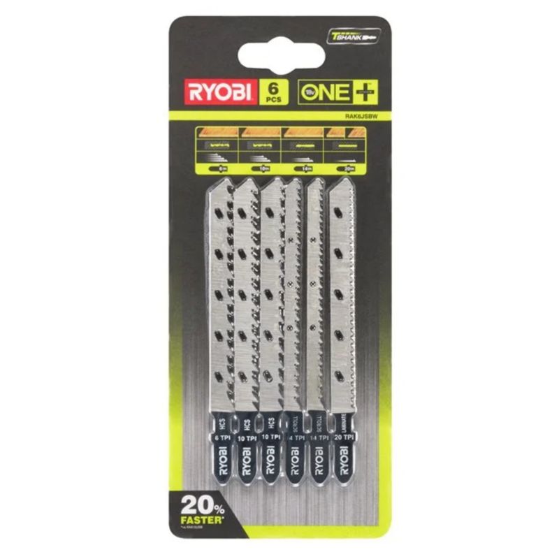Zestaw brzeszczotów do wyrzynarek RYOBI 6 Elementów 1szt.