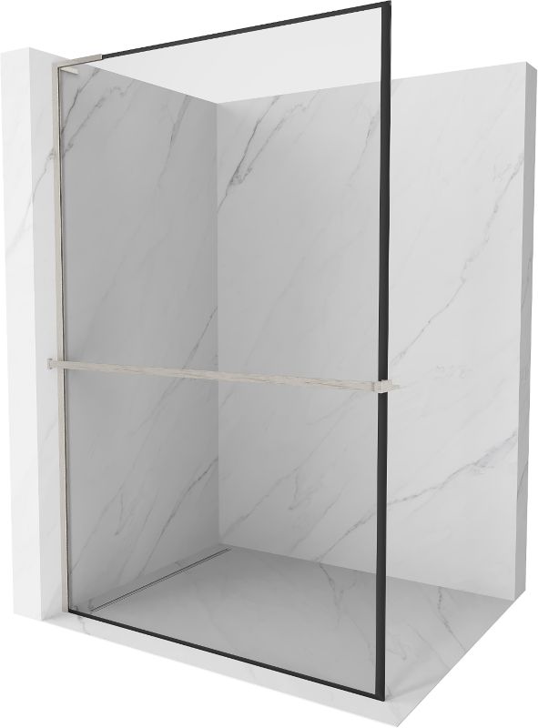 Ścianka prysznicowa przyścienna Mexen Kioto+ L czarny 80x200 cm 800-080-123-97-70 1 szt.