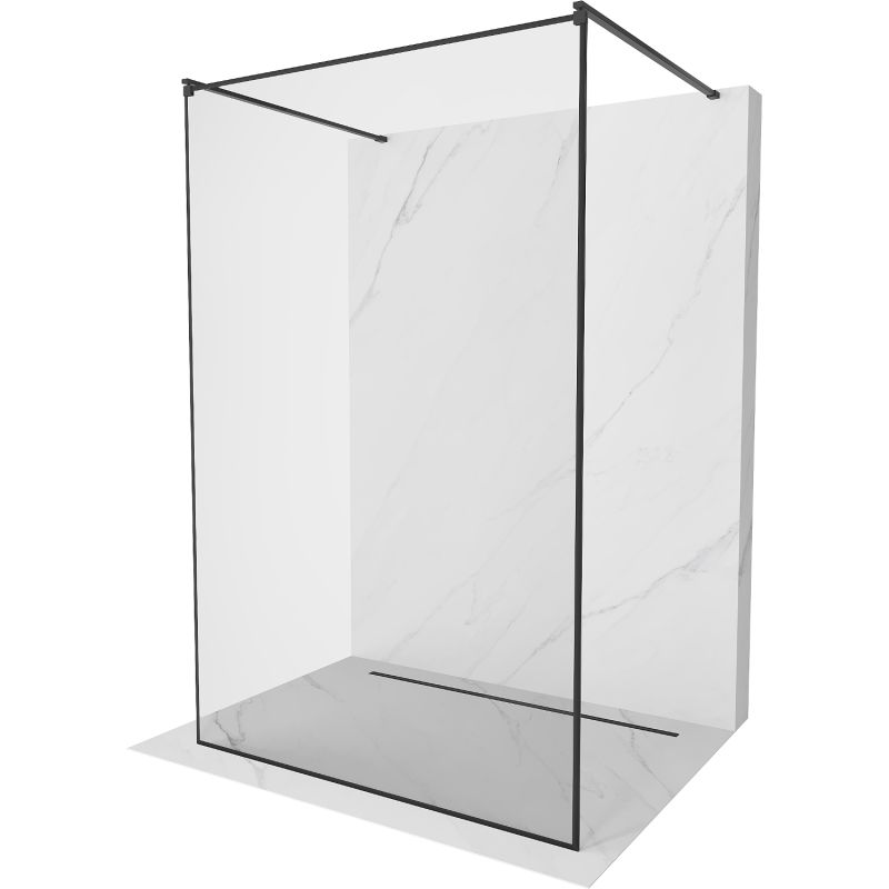 Ścianka prysznicowa Mexen Kioto czarny wzór 120x200 cm 800-120-002-70-70 1 szt.
