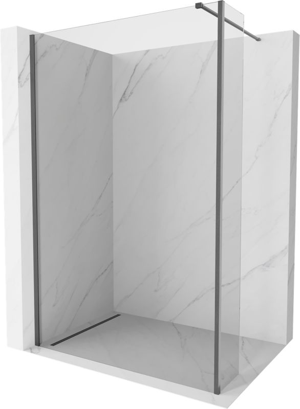 Ścianka prysznicowa Mexen Kioto transparent gun gray 140x30 cm 800-140-212-66-00-030 1 szt.