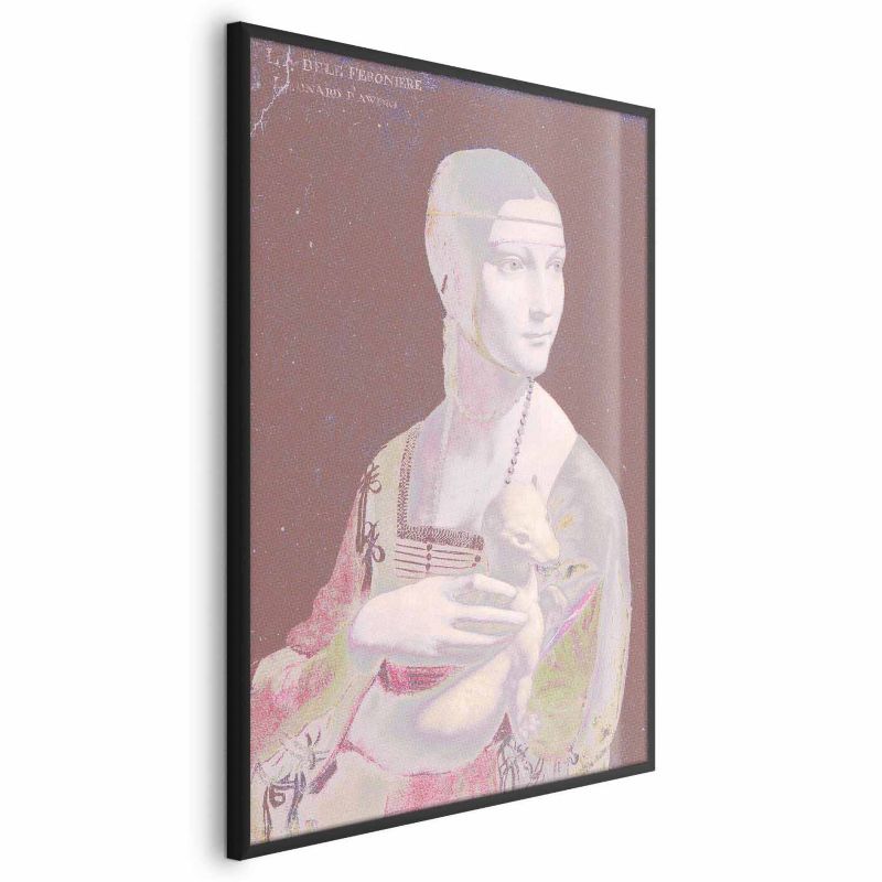 Plakat Artgeist Pastelowa dama 29,7x42 cm z ramą czarną 1 szt