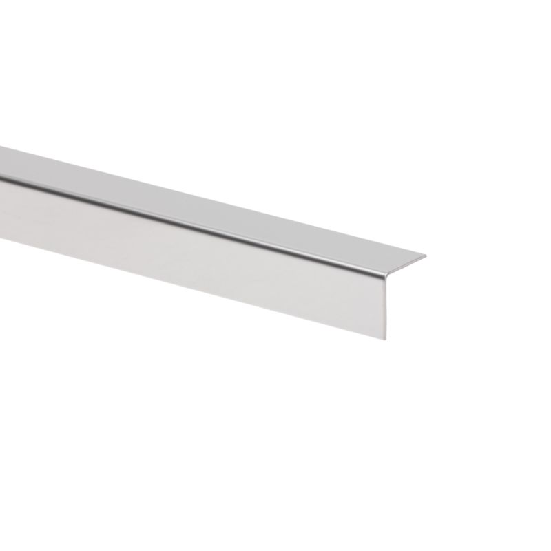Kątownik inox gładki 1000 x 20 x 20 x 1 mm naturalny