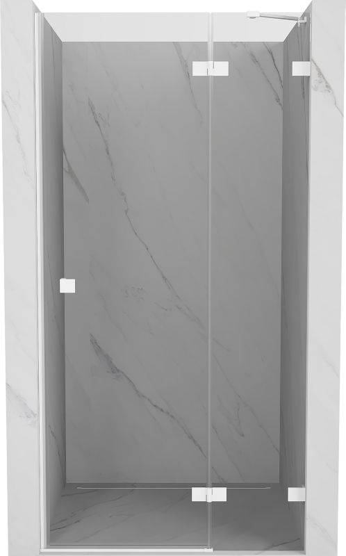 Drzwi prysznicowe Mexen Lunar transparent białe 75 cm 1 szt.