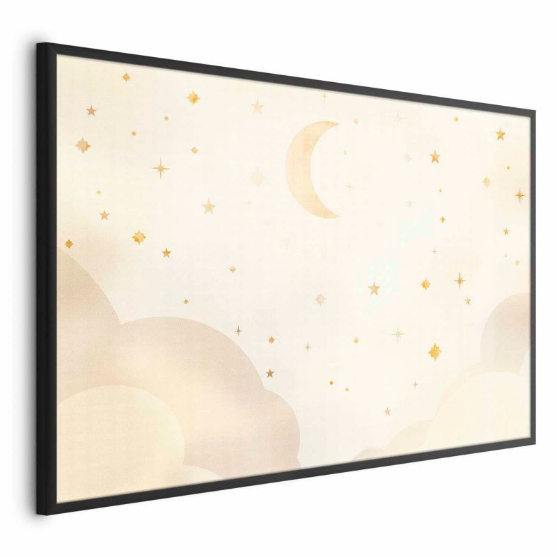 Plakat Artgeist Rozgwieżdżona noc 42x29,7 cm z ramą czarną 1 szt
